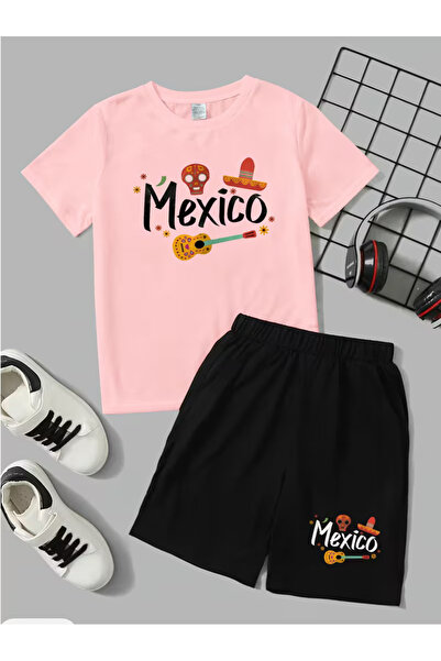 Cevval Set tricou și pantaloni scurți pentru copii (2 piese)