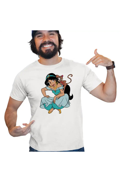 OEM Men's T-Shirt Aladdin Jasmine Abu Monkey Aladdin