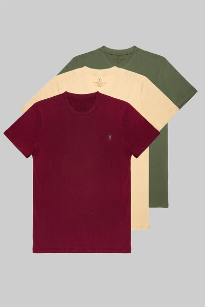 MAXIMILLIAN Tricou pentru bărbați, basic, cu gât crew, din bumbac, croială no...