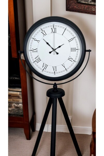 Nemere Black Elite Tripod Stand Clock Nemerehome