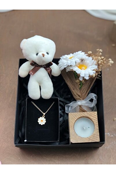 Denseden Sevgililer Günü Özel Papatya Hediye Seti Sevgiliye Hediye Özel Kutu ...