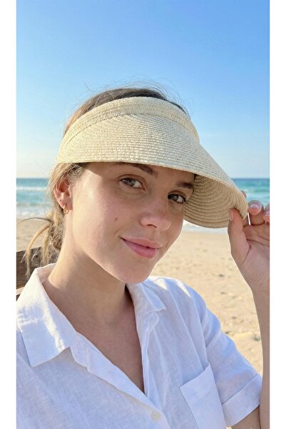 LAGRANZE Women's Straw Hat – Sun Protection Visor Model