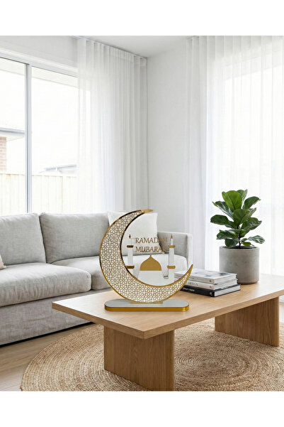 BM Altın Dekor Dekoratif Ramazan Yazılı Ev Süsü Biblo