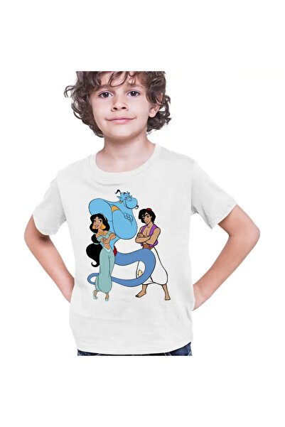 OEM Tricou Copii Baieti Aladdin Jasmine Aladdin Genie Duh