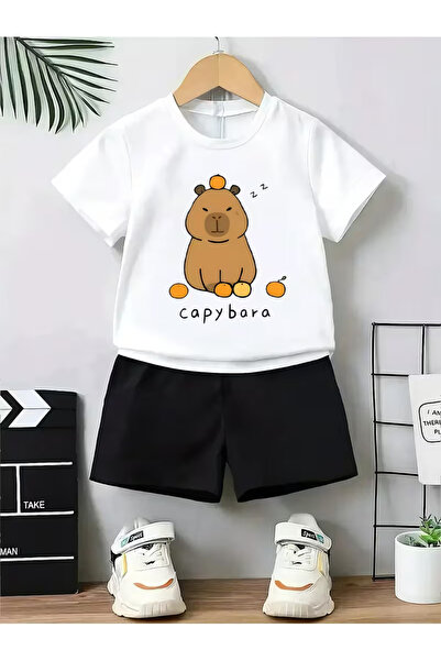 Cevval Set tricou și pantaloni scurți pentru copii (2 piese)