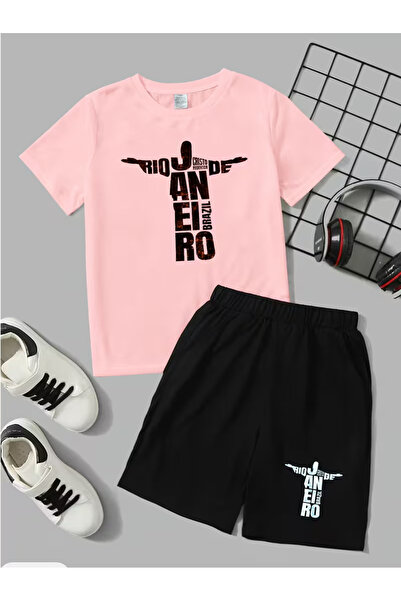 Cevval Σετ παιδικό μπλουζάκι και σορτς τσέπης