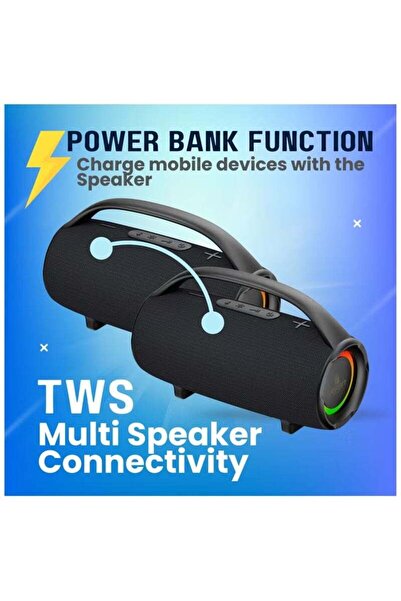 Grabit G-BUSTER 30W Bluetooth Speaker – Stereo Sound, TWS, IPX6, FM Radio & P...