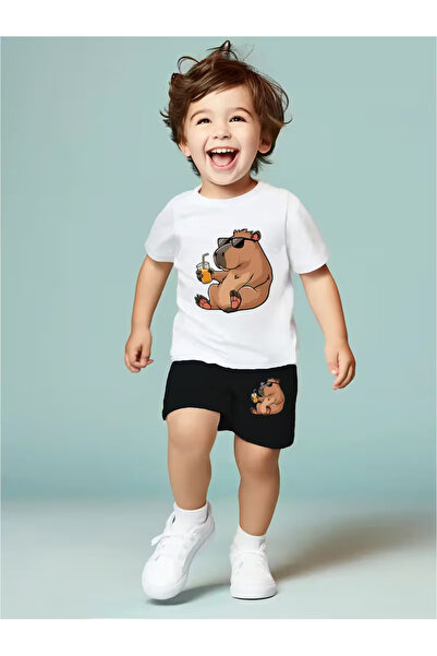 Cevval Σετ παιδικό μπλουζάκι και σορτς τσέπης