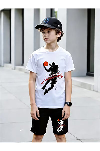 Cevval Σετ παιδικό μπλουζάκι και σορτς τσέπης