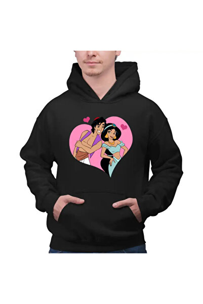 OEM Men's Hoodie Aladdin Jasmine Valentines Day Love Couple Love