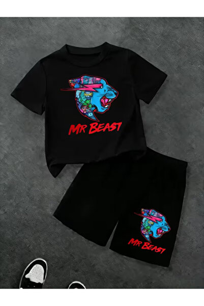 Cevval Σετ παιδικό μπλουζάκι και σορτς τσέπης