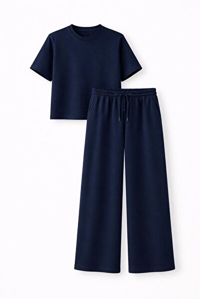 HAZELANNA Basic Navy Blue Modal Set