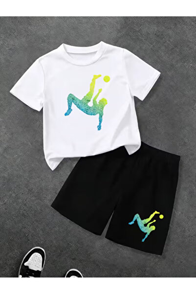Cevval Σετ παιδικό μπλουζάκι και σορτς τσέπης