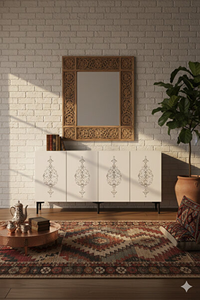 CENEYRA KA1529B HÜMA150 KONSOL, KAHVE KÖŞESİ, TV SEHPASI VE DOLAP BEYAZ 150cm