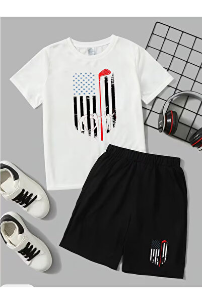 Cevval Dječja majica i set kratkih hlača sa džepovima