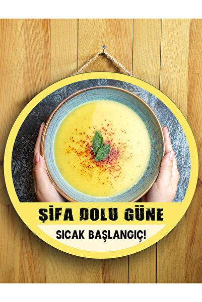 Mayeka Cafeler Restoranlar Çorbacılar İçin Çorba Duvar Kapı Tablo Ahşap Askıl...