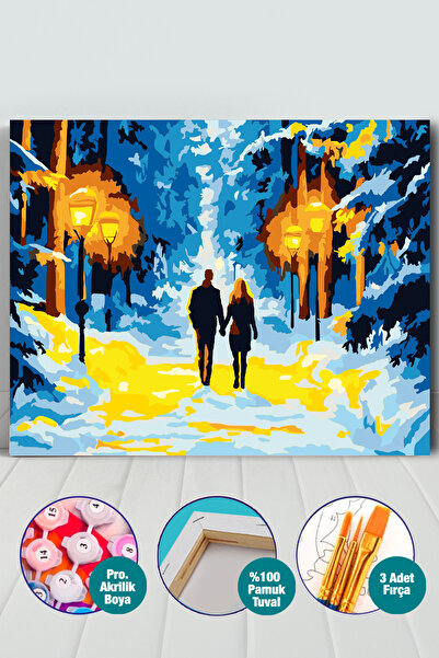 Picasso World Hobby Art Sayılarla Boyama Numaralı Tuval Seti Fırça Boya Dahil...