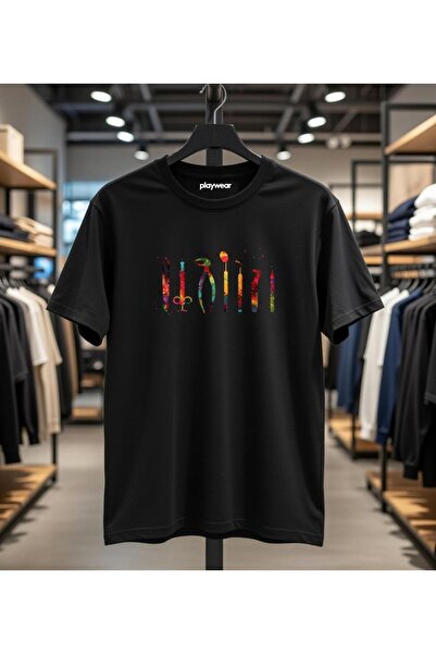 playwear Unisex Oversize Mold Dentist Materials Design Printed Tshirt