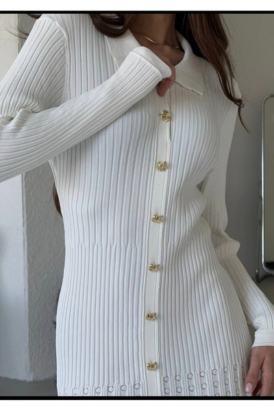 Abalı Yeni sezon kışlık üzün elbise