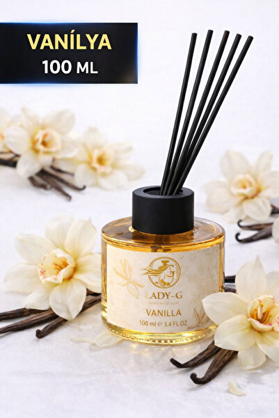 G Lady Lady-G VANİLYA Yüksek Kalite Premium Reed Diffuser Bambu Oda Kokusu 10...