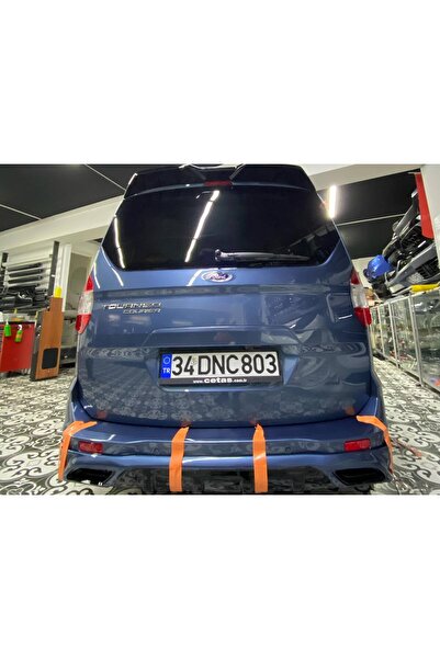 Tuning Vadisi Ford Courier Egzoz Görünümlü Arka Tampon Eki 2014+ Boyasız