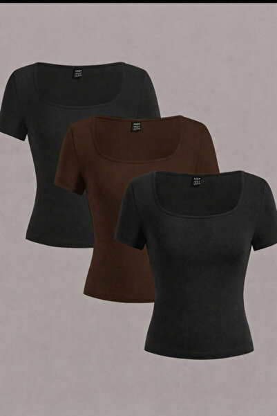 ÖZ PAMUK BLUZĂ-TIȘÖRT din BUMBAC, cu textură moale, confortabilă, croială sim...