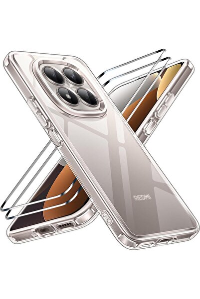 Rivor حافظة متوافقة مع هاتف Redmi Note 15 Pro Plus+، غطاء سيليكون شفاف مع حما...