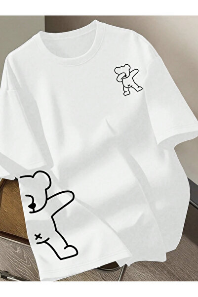 COHERENT Tricou unisex pentru bărbați/femei YARIMAYI, din bumbac supradimensi...