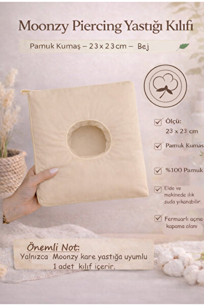 moonzy - minimalist & cozy Moonzy Pamuk SQUARE jastučnica za piercing – 100% ...