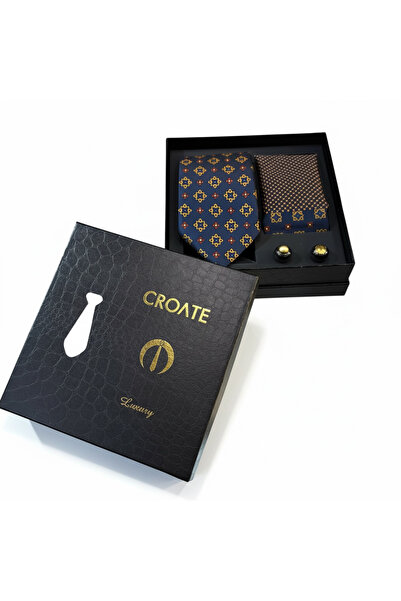 CROATE Luxury Tie Set for Men |   Premium Dokuma – Stylish Gift Alternative