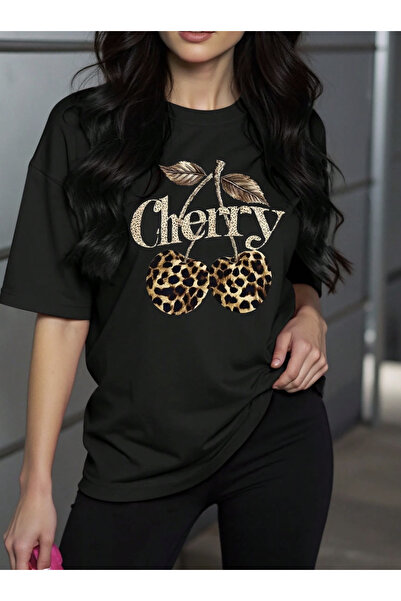 COHERENT تي شيرت قطني كبير الحجم مطبوع خصيصًا للجنسين من LEOPARCHERY للرجال/ا...