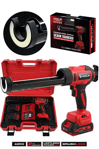 ASSUR Profesyonel 21V Çift Akülü Kömürsüz Şarjlı Silikon Tabancası