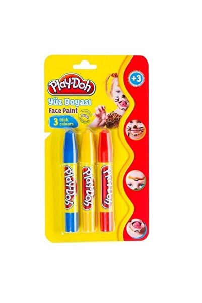 Play Doh PLAY-DOH YU002 3RENK YÜZ BOYASI BOYAMA SETİ