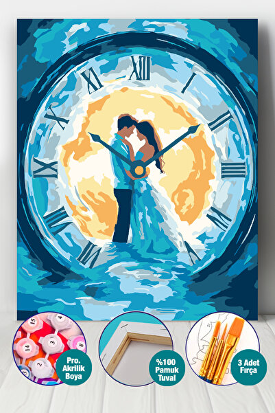 Picasso World Hobby Art Sayılarla Boyama Numaralı Tuval Seti Fırça Boya Dahil...