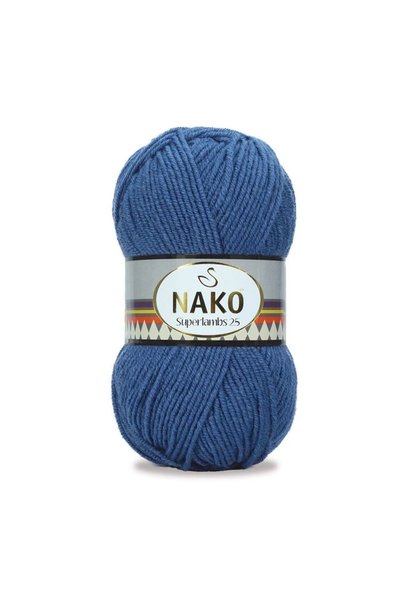 NAKO Superlambs 25 Yünlü El Örgü Ipi Renk Kodu: 5372 Denim