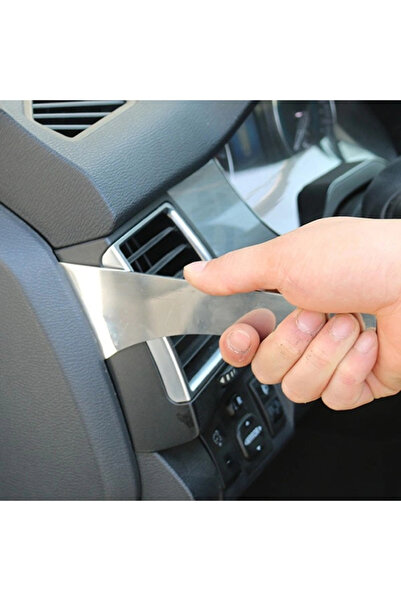 Universal Paslanmaz Çelik Geniş Uçlu Radyo Panjur Torpido Sökücü Trim Sökme A...