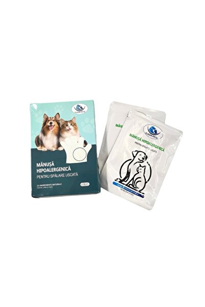 Clean Pets dry cleaning gloves, Hypoallergenic, for dogs and cats, 6 pcs