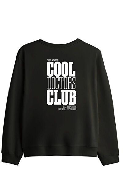 BetterThanCo Cool Doctors Club Печатна велосипедна блуза с качулка