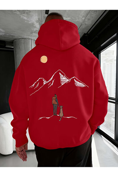 Rayan & Hoor Style White Oversized Hoodie with Back Dag Print