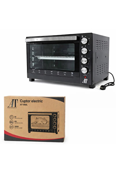AT Performance AT-060L Electric Oven, 60L, 3000W, 60 min Timer, Black
