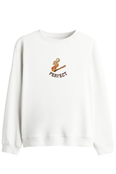 BetterThanCo Τέλειο! Φούτερ με στάμπα και λαιμόκοψη ποδηλάτου