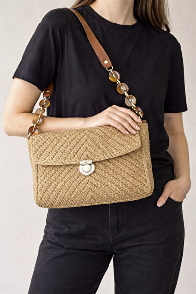 MSM Hasır Çanta, Omuz Çantası, Plaj Çantası, El Örgüsü Çanta, El Çantası,Tati...