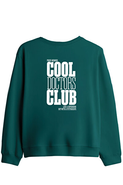 BetterThanCo Cool Doctors Club Printed Crew Neck Sweatshirt