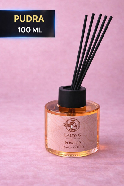 G Lady Lady-G PUDRA Yüksek Kalite Premium Reed Diffuser Bambu Oda Kokusu 100 ML
