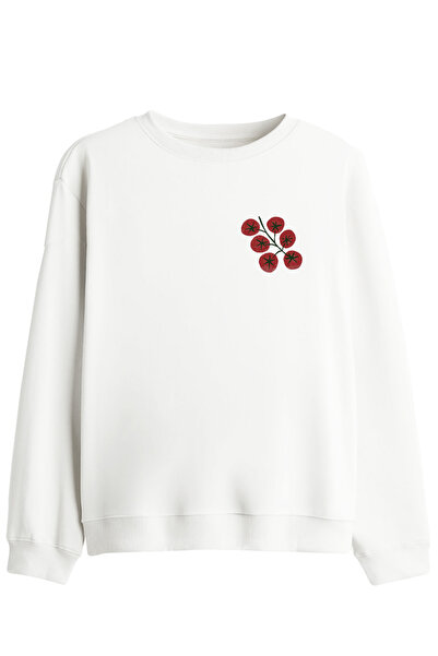 BetterThanCo Tomatoes Printed Crew Neck Sweatshirt