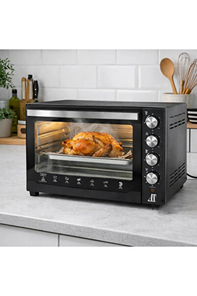 AT Performance Cuptor electric AT-060L, 60L, 3000W, temporizator 60 min, negru