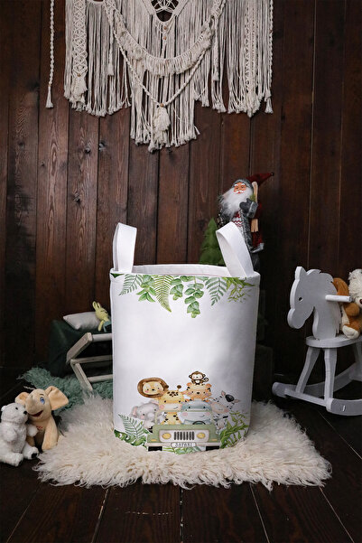 BelezaHome Children's and Baby's Room Toy Basket Cute Animals Patterned Folda...