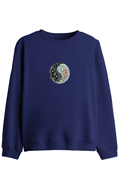 BetterThanCo Φούτερ με στάμπα Balance και λαιμόκοψη ποδηλάτου