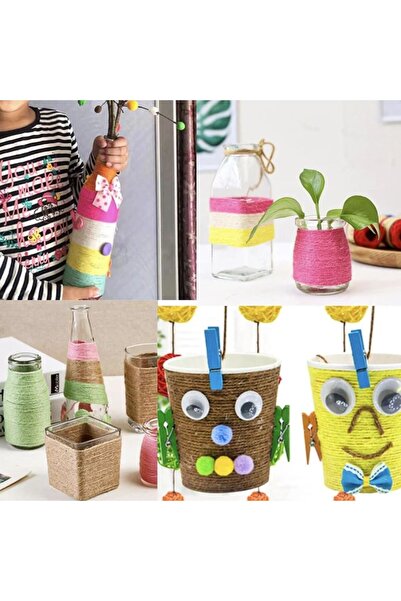 Kika Artistic Paper Colored Jute String 10 Meters 12 Colors