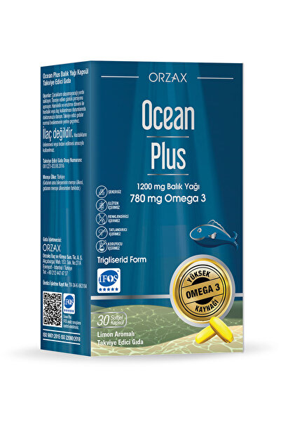 Ocean Plus 1200mg Omega 3 Saf Balık Yağı 30 Kapsül